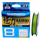 Шнур Shimano Kairiki X8 150m Mantis Green 0,315mm 33,5kg 150m