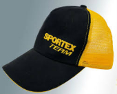 Кепка SPORTEX черная с желтой сеткой