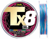 Шнур Duel Tx8 300m 5Color 21.3kg 0.27mm #2.5 (H4344-5C)