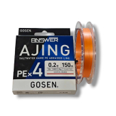 Шнур плетеный Duel Ajing pe 0.2