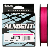 Шнур плетеный Sunline ALMIGHT X5 #0.6 150m PINK