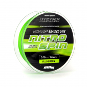 Шнур для ловли Nevis Nitro Spin Braided Line Fluo Green 0.18mm 14,7kg 100m