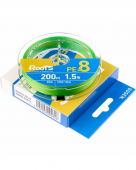 Плетений шнур GOSEN ROOTS PE X8 200M LIGHT GREEN #1.5