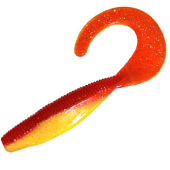 Плавающий силикон ZMAN Streakz Curly Tailz 4&quot; 5pc #Bleeding Banana (STKCRL-257PK5)