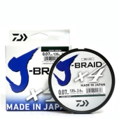 Шнур Daiwa J - Braid X4E 0,07mm-135m dark green 