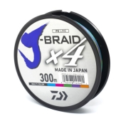 Шнур Daiwa J-Braid X4E 0.19мм 300м Multi Color (12745-119) 