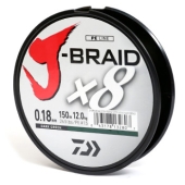 Шнур Daiwa J-Braid X8 0,18mm-150м Dark Green (12751-018) 