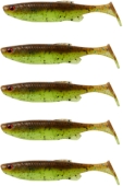 Силікон Savage Gear Fat Minnow T-Tail 130mm 20.0g Chartreuse Pumpkin (5 шт/уп) 