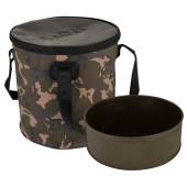 Ведро складное с крышкой Fox Aquos Camo Bucket and Insert 17L 34x33cm 1шт