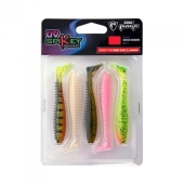 Штучна приманка Rage Ultra UV Spikey Shad Mixed Color Lures 6cm x 5 6cm 5шт 