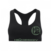 Футболка жіноча Фітнес Hotspot Design Sport Bra Green Logo S 1шт 