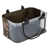 Відро квадратне з передньою прозорою стінкою Fox Aquos Camo Rig Water Bucket 30,5x20,5x15cm 1шт 