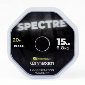 Поводочный материал флюрокарбоновый Ridge Monkey Connexion Spectre Fluorocarbon Hooklink Clear 20Lb/9,1kg 20м