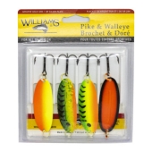 Набор блесен Williams Pike/Walleye 4-Pack Williams Kit UV (4-PW2-ASST)