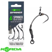 Готовый поводок Korda Spinner Hook Sections Spinner Size 4 3шт