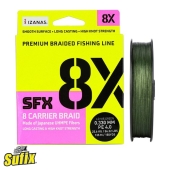 Шок лідер Sufix X8 Braided Green 0,148mm 16.94lb 135m 