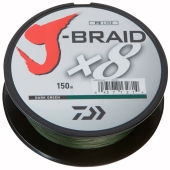 Шнур Daiwa J-Braid X8 150m (Dark Green) 0.06mm 9lb/4.0kg 