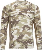 Реглан Simms SolarFlex Crewneck Prints L ц:woodland camo sandbar