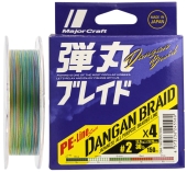 Шнур Major Craft Dangan Braid X4 150m (мульти.) #1.5/0.17mm 25lb/10.5kg 