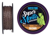 Поводковый материал Kryston Super Mantis Coated Braid 20m 15lb ц:gravel brown (арт.887783260020)