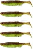 Силикон Savage Gear Fat Minnow T-Tail 105mm 11.0g Chartreuse Pumpkin (5 шт/уп)