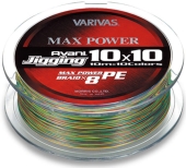 Шнур Varivas New Avani Jigging 10x10 Max Power PE 200m (multicolor) #1.2/0.185mm 24.1lb/10.8kg (арт.887721356096)