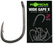 Крючок карповый Korda Wide Gape X #2 (10 шт/уп)