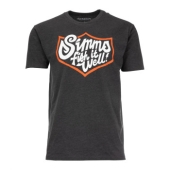 Футболка Simms Fish It Well Badge T-Shirt Charcoal Heather L (13517-086-40) 