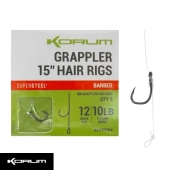 Готовый поводок Korum Grappler Hair Rigs 38cm 14lb Size 8 8шт