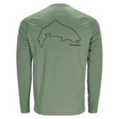 Реглан Simms Tech Tee Artist Series Trout Outline/Field M (13533-2037-30)