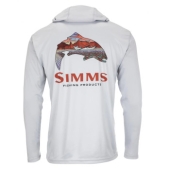 Худи Simms Tech Hoody - Artist Series Trout Logo Flame/Sterling L (13521-859-40)