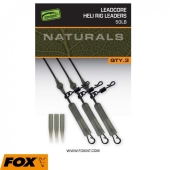 Готовый монтаж Fox Egdes Naturals Leadcore Heli Rig Leaders 75cm 50lb