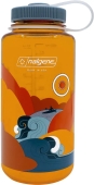 Бутылка Nalgene Wide Mouth Retro 1L Clementine