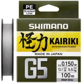 Шнур Shimano Kairiki G5 (Steel Gray) 150m 0.13mm 4.1kg