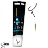 Готовый поводок Nash Fluorocarbon D-Rig Barbed Size 8