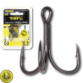 Крючки тройные Black Cat Curved Point Treble Hook DG Size 1 5шт