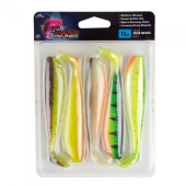 Искусственная приманка Rage Ultra UV Zander Pro Shads Mixed Colour Pack 10cm x 5 10cm 5шт