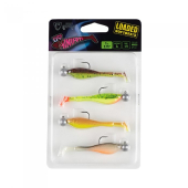 Штучна приманка Rage Ultra UV Mini Fry Mixed Color Pack Loaded 7cm 5g 1/0 x 4 7cm 5g 1/0 4шт 