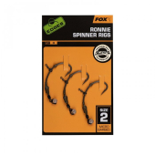 Готовый поводок Fox Edges Ronnie Medium Curve Size 2 3шт