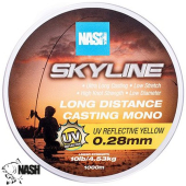 Леска Nash Highline Mono UV Yellow 12lb 0.30mm 1000m 1шт