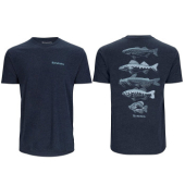 Футболка Simms Species T-Shirt Navy Heather XL (14093-414-50)