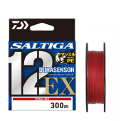 Шнур Daiwa UVF PE Saltiga Dura Sensor 12EX + Si3 300m Signal Red 45kg #6 (17320166)