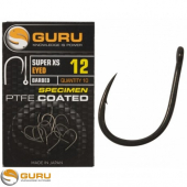 Крючки Guru Super XS Specimen PTFE Coated Eyed Barbed Size 10 10шт