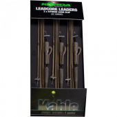 Готовый монтаж Korda Leadcore Leader Lead Clip Weed Silt 1m 3шт