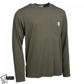 Футболка с длинными рукавами Nash Make It Happen Carp Logo Long Sleeve T-Shirt Green S 1шт