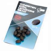 Вольфрамовая бусина овальной формы Nash Tungsten Oval Leadcore Bead 8мм 10шт