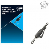 Безопасная клипса Nash Speed Ezi Drop Lead Clip Silt 8шт