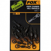Вертлюг быстросьемный с кольцом Fox Edges Kwik Change Heli Swivels 10шт