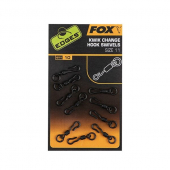 Вертлюг быстросьемный с кольцом Fox Edges Kwik Change Hook Swivels 10шт