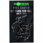 Вертлюг быстросьемный с кольцом Korda PTFE Coated QC Ring Swivel 8шт